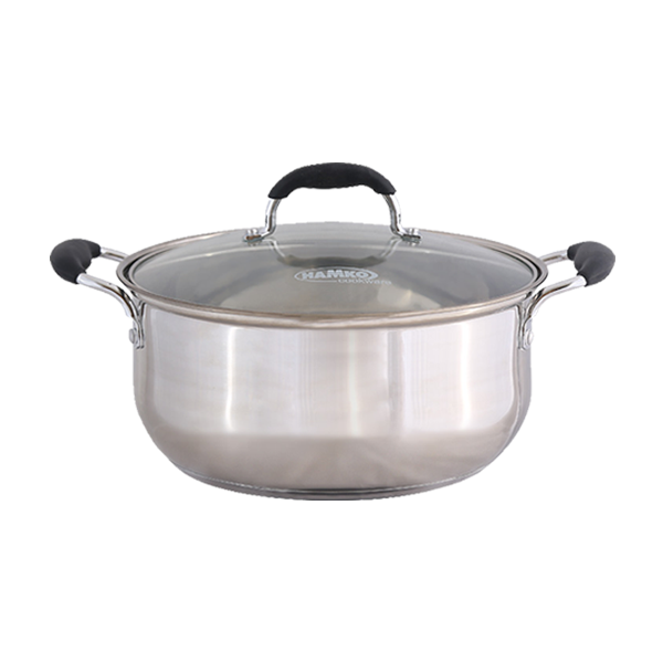 Oval SS Saucepan with G Lid (26 CM) IB