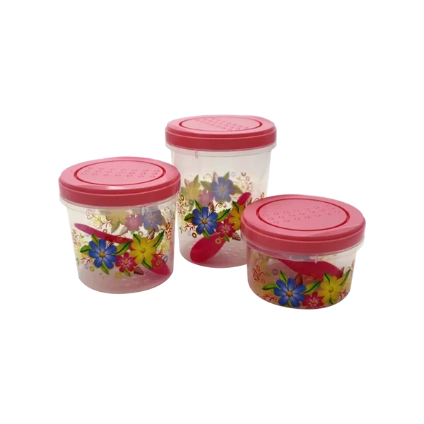 Printed Spicy Jar 3pcs Set 500-750-1000ml