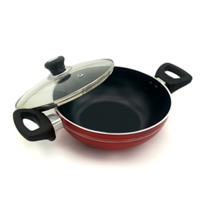TH Wok Pan with Glass Lid (24 CM)