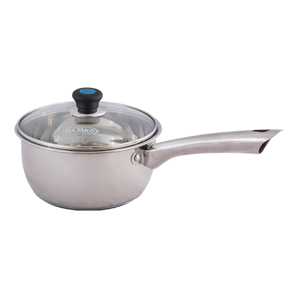 SS Milk Pan with Glass Lid (20 cm)