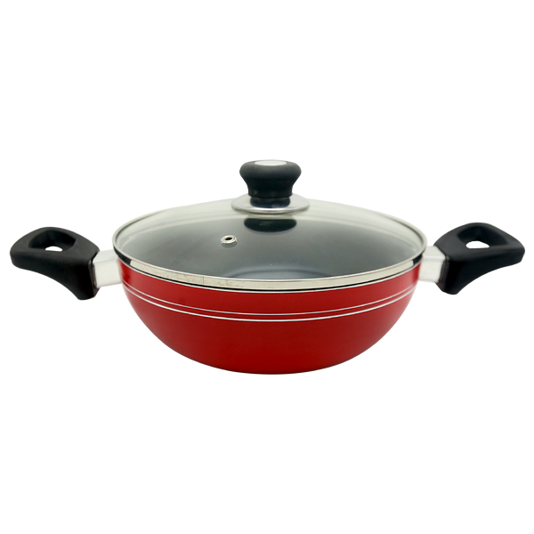 TH Wok Pan with Glass Lid (30 CM)