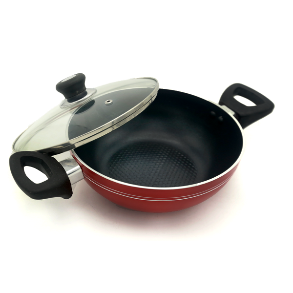 TH Wok Pan with Glass Lid (20 CM)